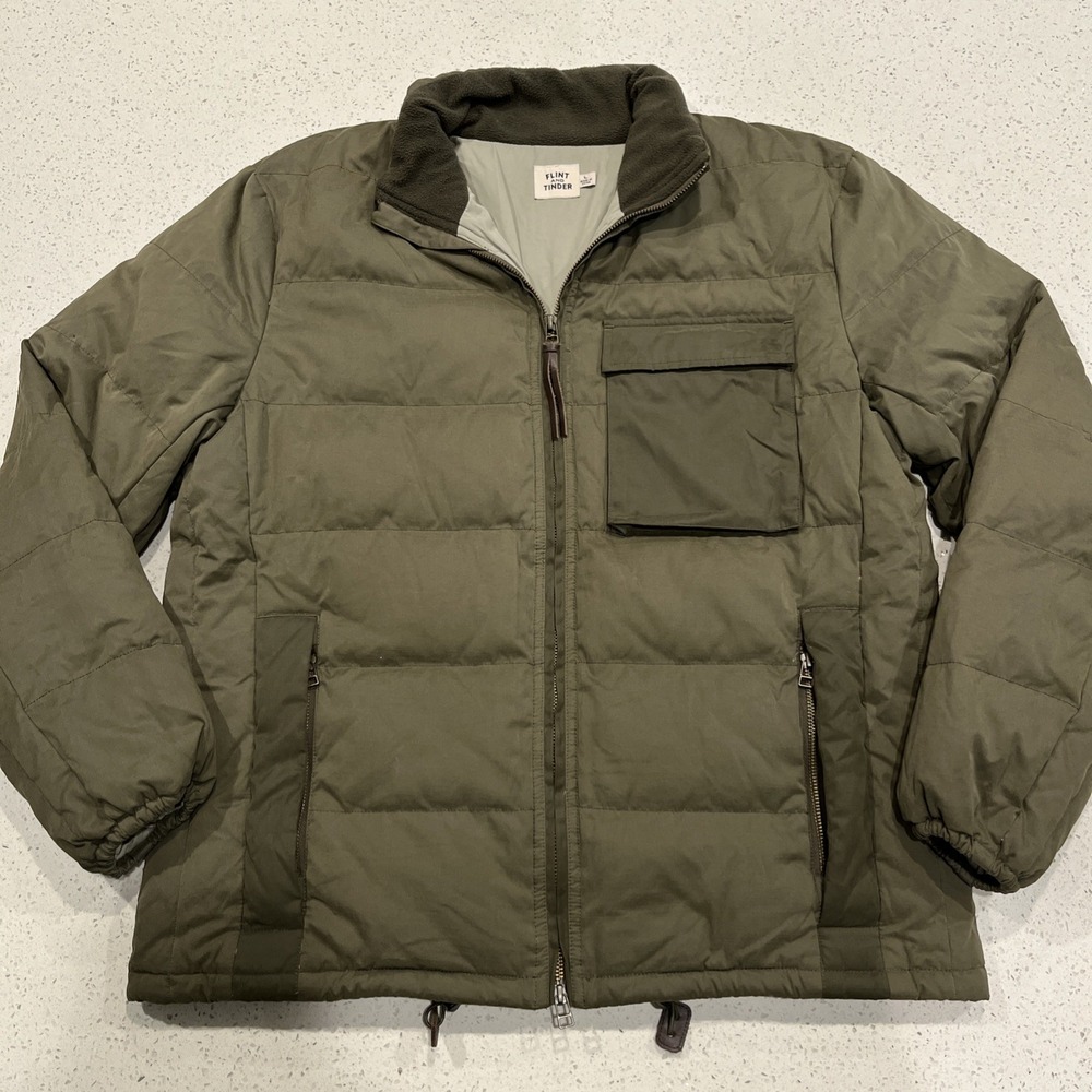 Flint And Tinder Caliber Puffer Jacket Men's‎ Large Green